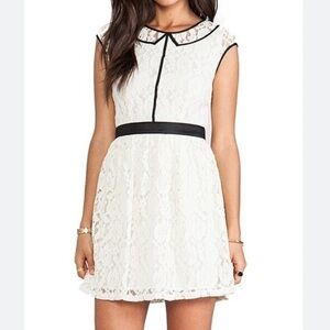 Jack BB Dakota cream & black lace dress, size 10 NWT